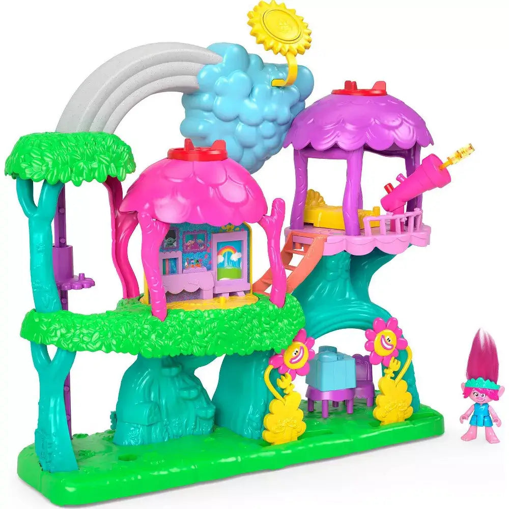 Imaginext DreamWorks Trolls Lights & Sounds Rainbow Treehouse