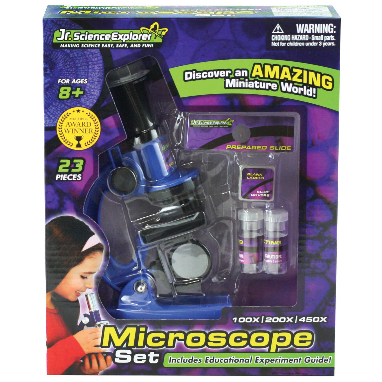 Jr. Science Explorer 23-Piece Microscope Set in its package