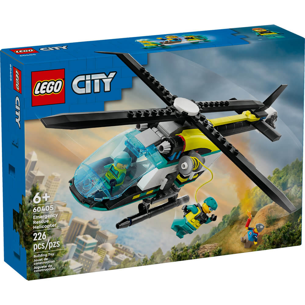 LEGO® City Emergency Rescue Helicopter Building Kit 60405