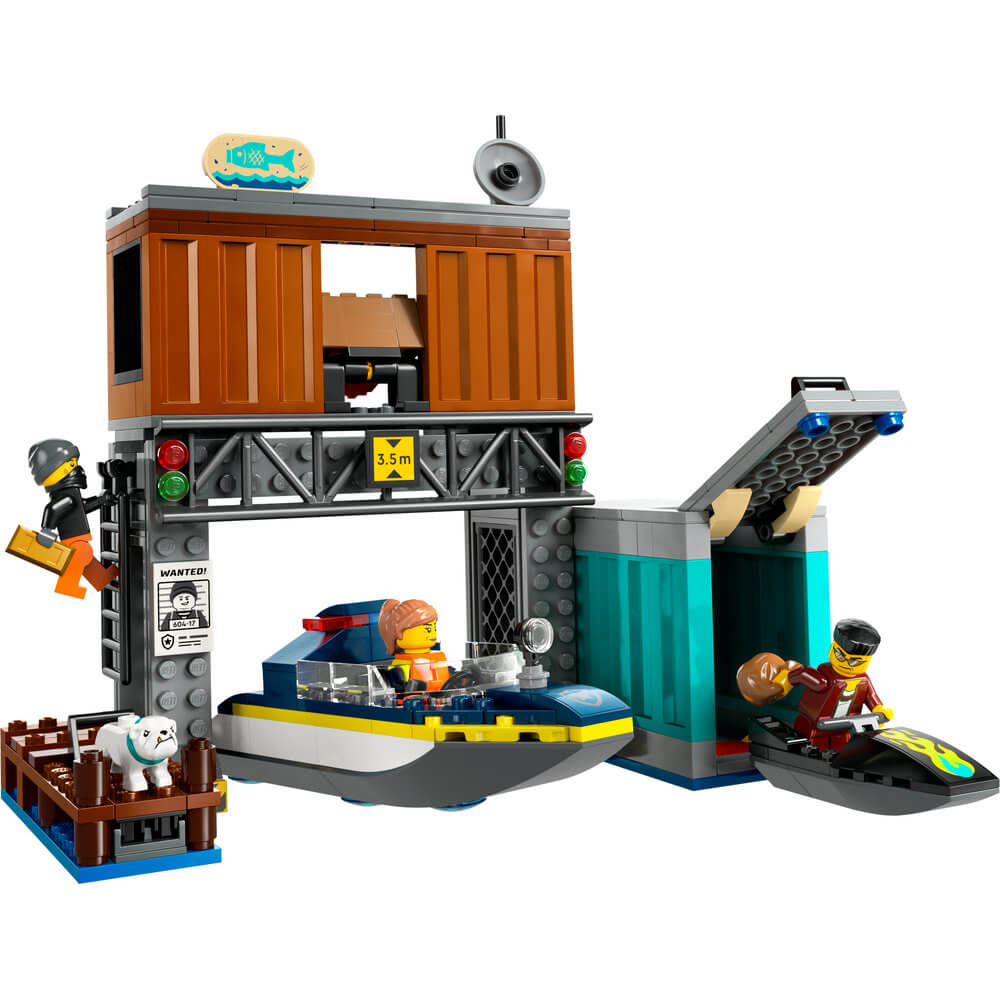 LEGO® City Police Speedboat and Crooks’ Hideout 60417