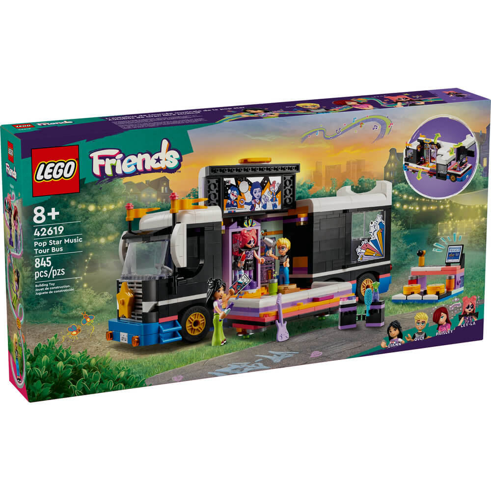 LEGO® Friends Pop Star Music Tour Bus Toy 42619