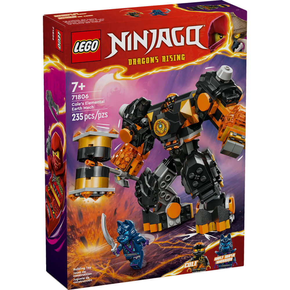 LEGO® NINJAGO® Cole’s Elemental Earth Mech Toy 71806