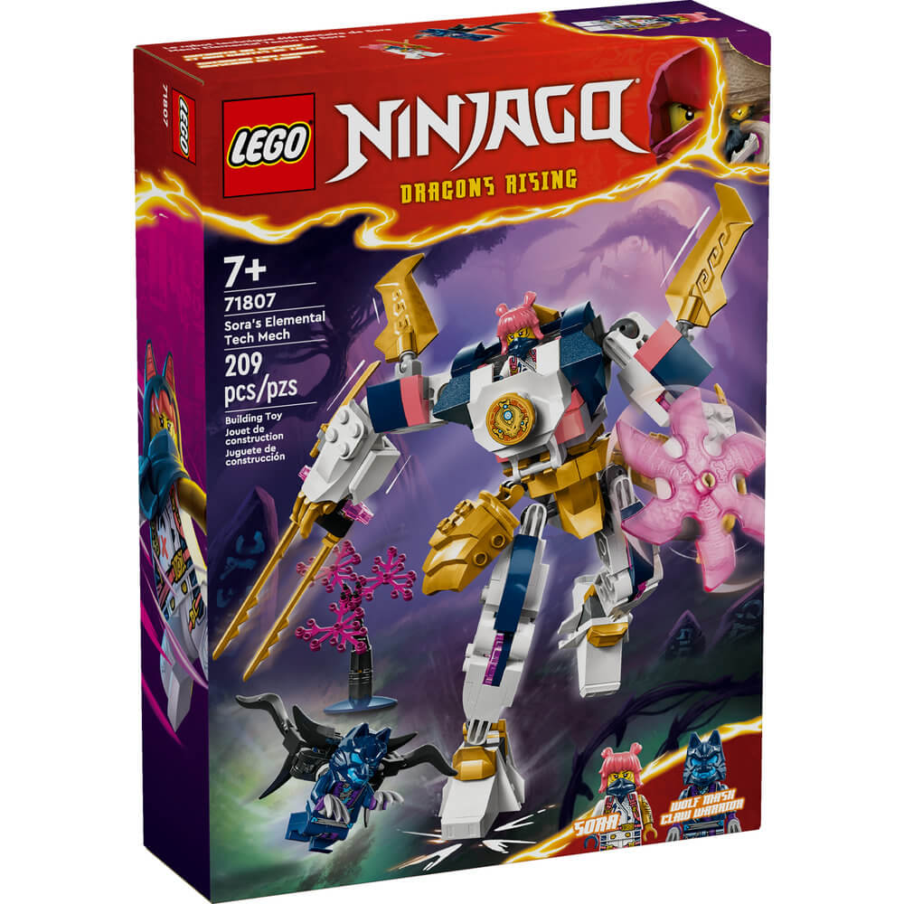 LEGO® NINJAGO® Sora’s Elemental Tech Mech Toy 71807