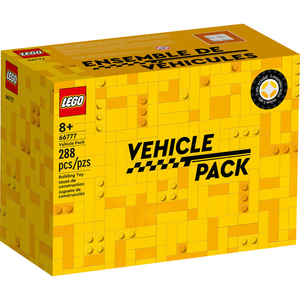 Actual Packaging of the  Lego Vehicle Pack front view