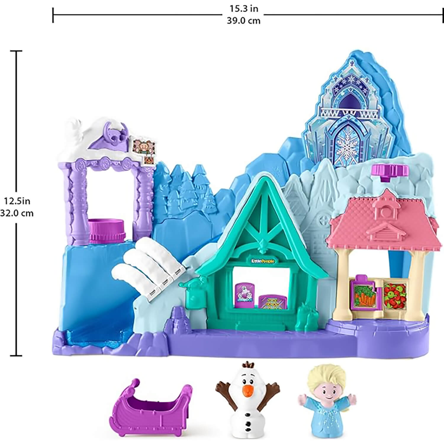 Little People Disney Frozen Arendelle Sledding Adventures Playset Measurements