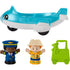 Plane, accessory, and two Little People characters.