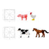 MAGNA-TILES® Farm Animals 25 Piece Magnetic Building Playset