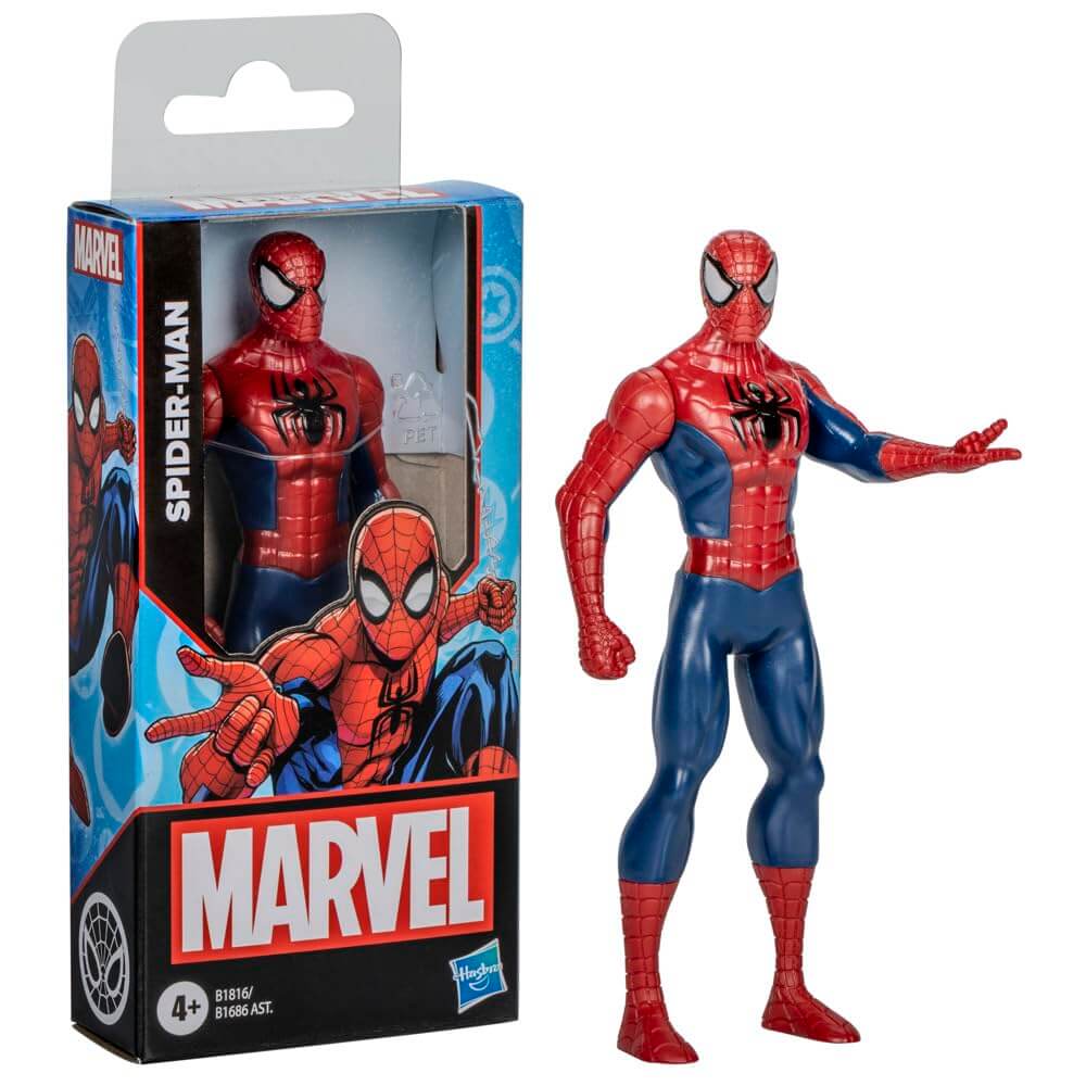 Image of spiderman inside the packaging box