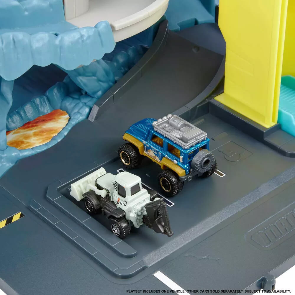 parking spots on the Matchbox Action Drivers Matchbox Volcano Escape Playset