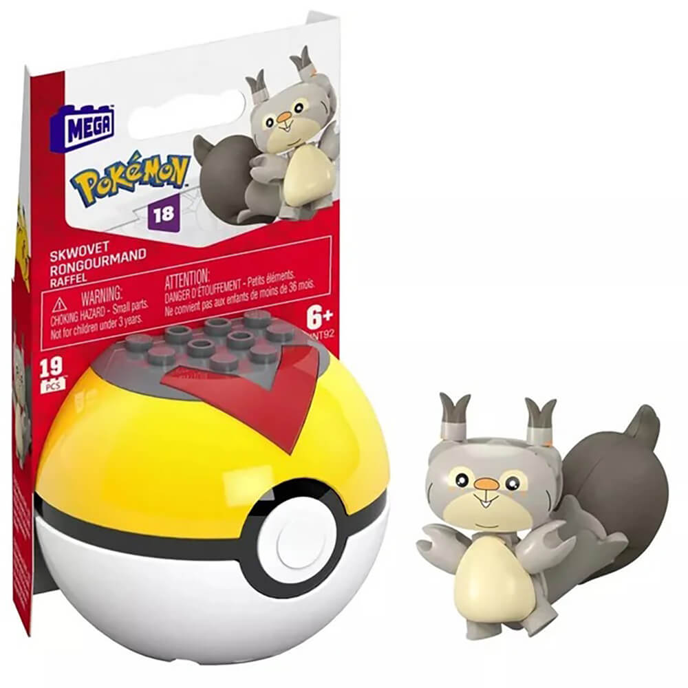 Mega Construx Pokemon Series 18 Poke Ball Skwovet