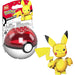 Mega Pokemon Pikachu Posable Action Figure Pokeball Building 16 Piece Building Set