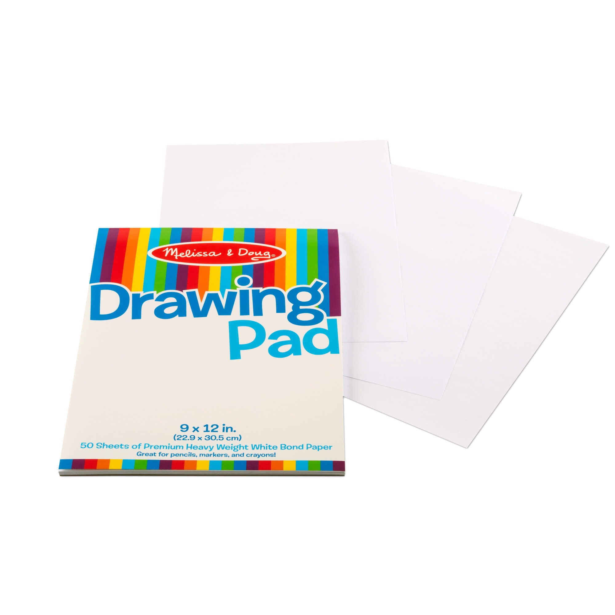 Melissa and Doug 9 x 12" Drawing Paper Pad with pages torn out