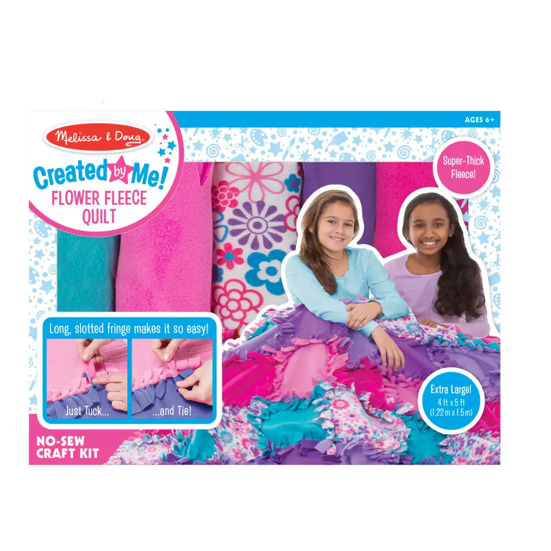 Melissa and Doug Created by Me Flower Fleece Quilt Kit