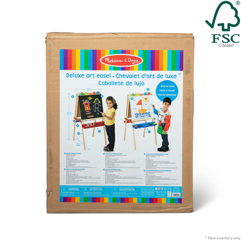 Melissa and Doug Deluxe Wooden Standing Art Easel