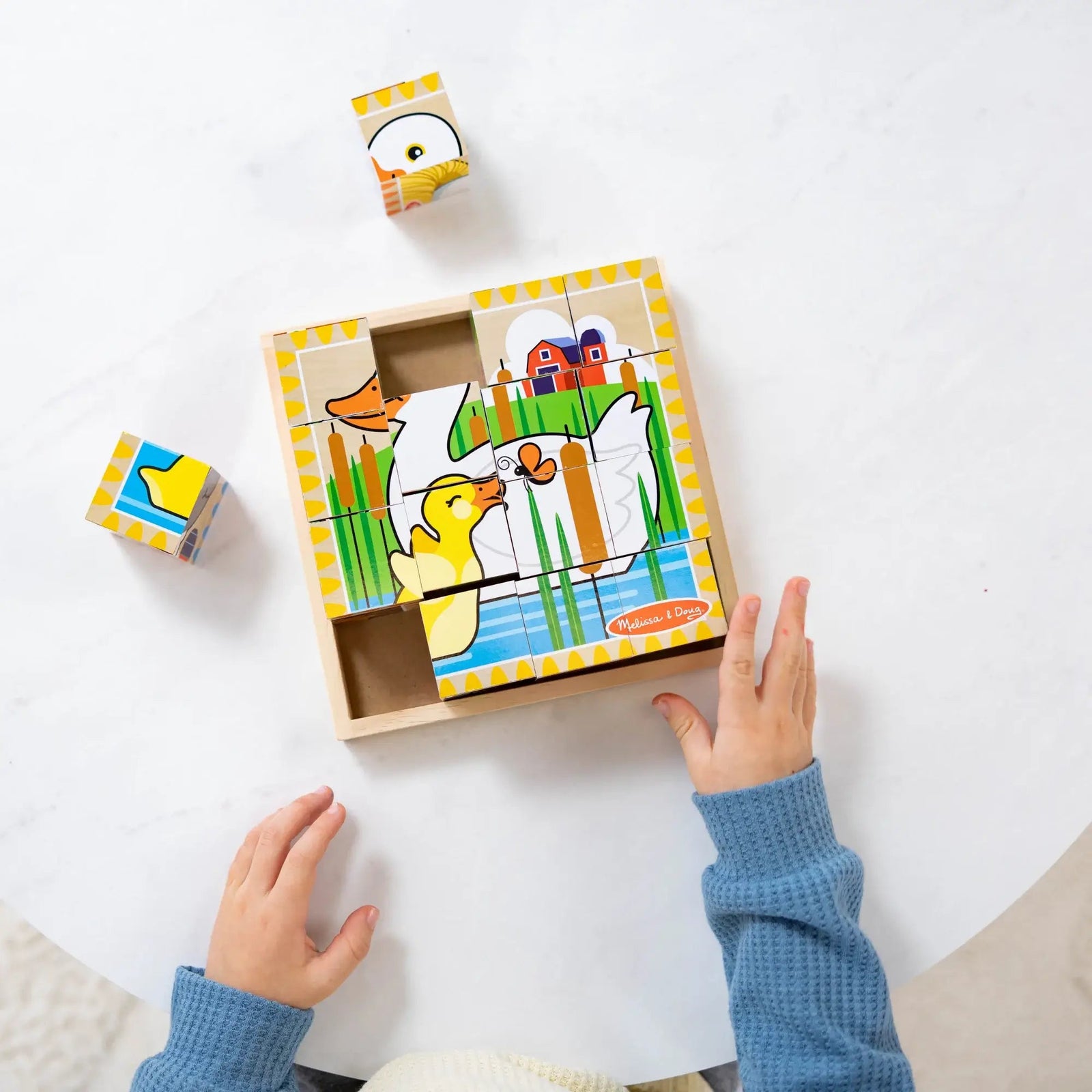 Melissa and Doug Farm 6-in-1 Cube Puzzle