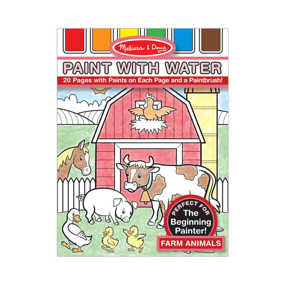 Melissa and Doug Farm Animals Paint with Water Activity Book