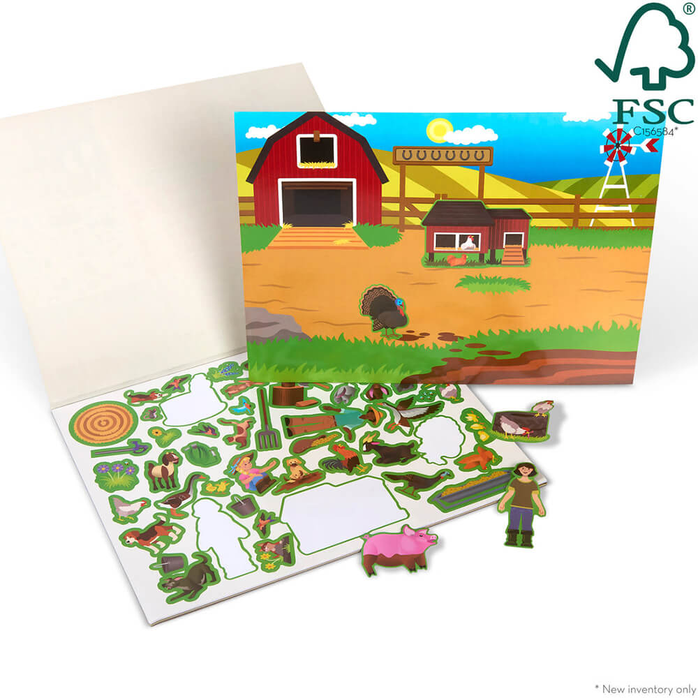 Melissa and Doug Farm Reusable Sticker Pad