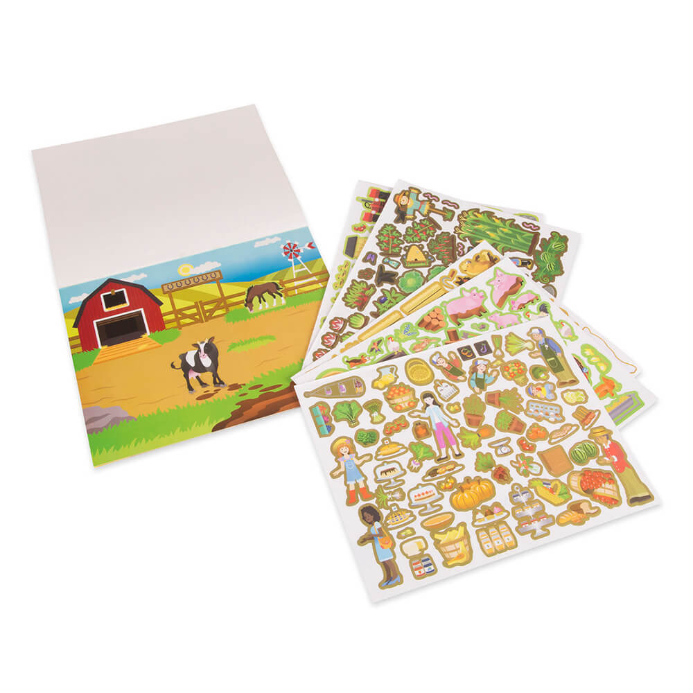 Melissa and Doug Farm Reusable Sticker Pad