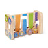 Melissa and Doug First Play Wooden Safari Zig-Zag Tower With 4 Rolling Pieces