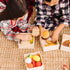 Boy and girl playing together with the Melissa and Doug Food Groups Wooden Food Play Set