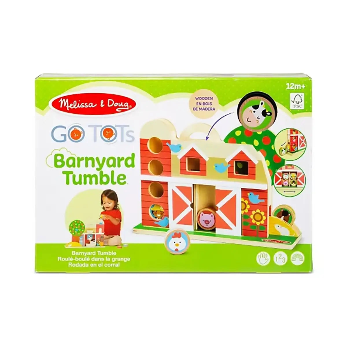 Melissa and Doug GO Tots Barnyard Tumble Playset packaging