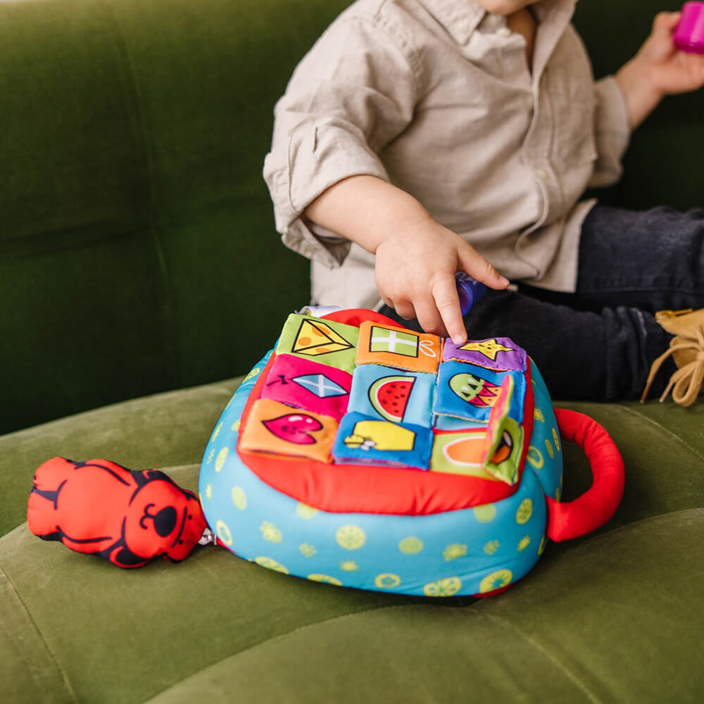 Melissa and Doug K’s Kids Take-Along Shape Sorter Baby and Toddler Toy