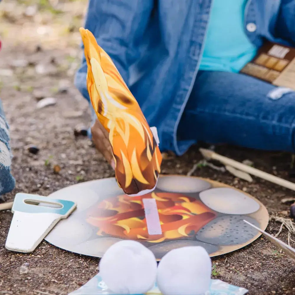 Another lifestyle image showing fire of the playset