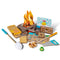 Image of the contents of Melissa and Doug Let's Explore Campfire S'Mores Play Set