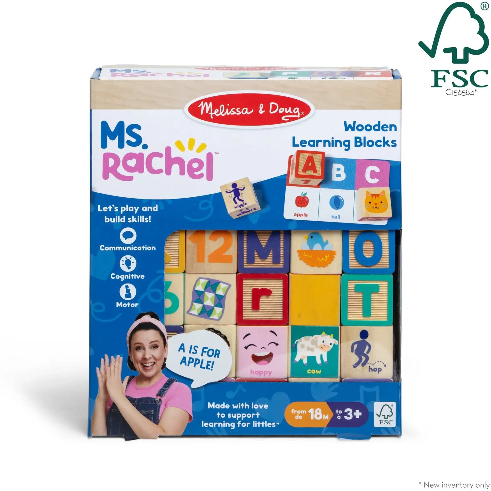 Melissa and Doug Ms Rachel Wooden Learning Blocks