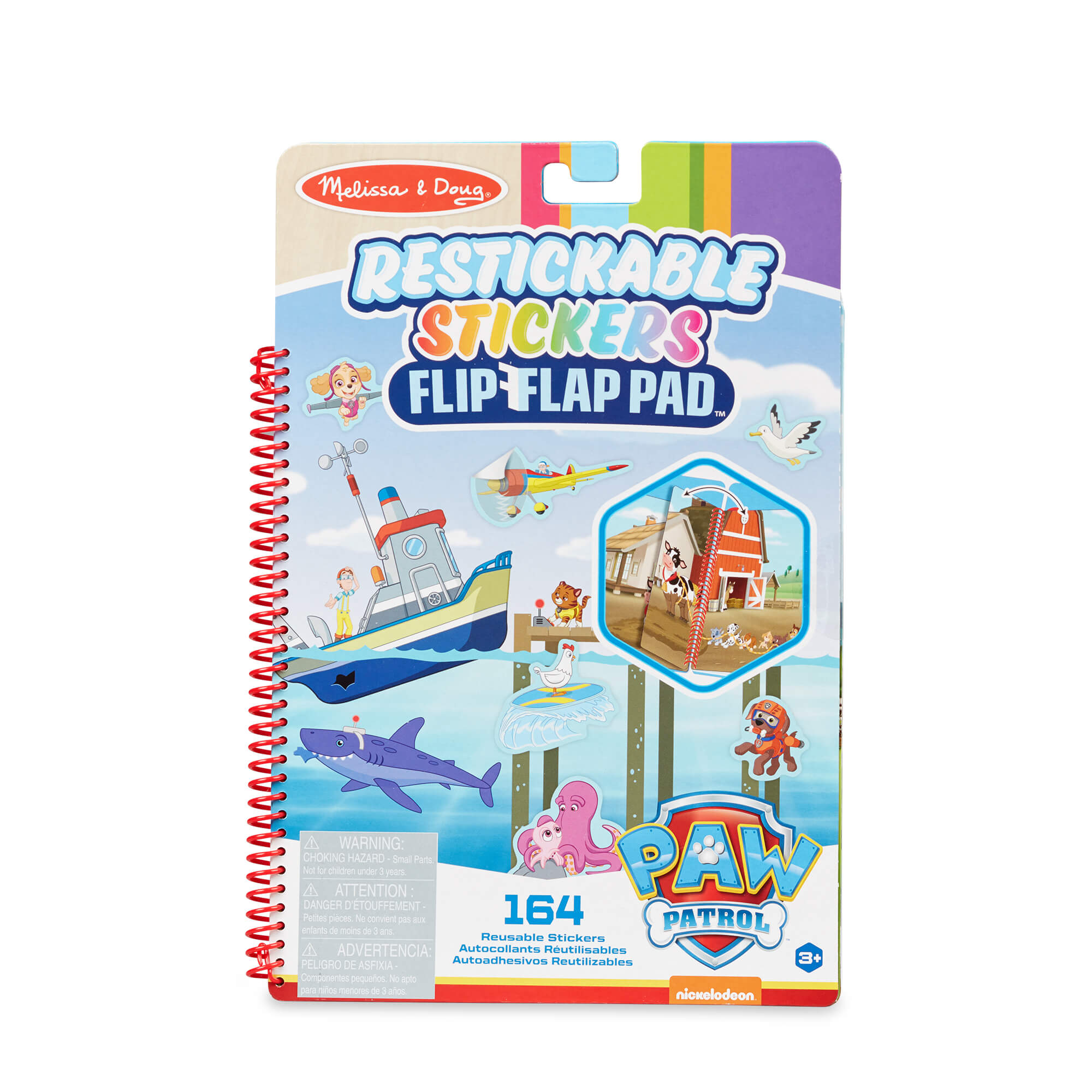 Melissa and Doug PAW Patrol Restickable Stickers Adventure Bay Flip-Flap Pad cover