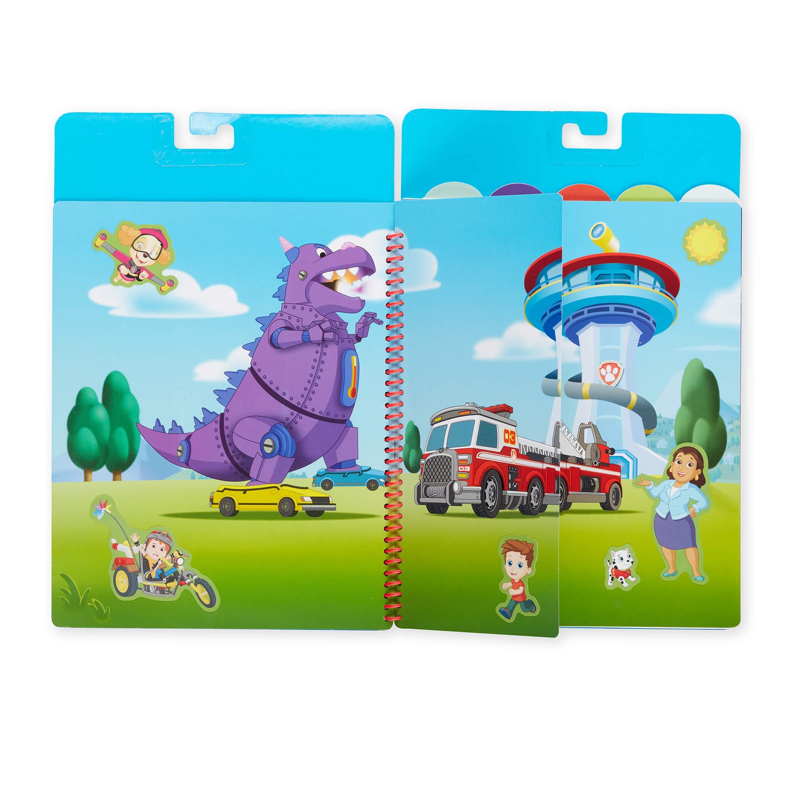 Melissa and Doug PAW Patrol Restickable Stickers Ultimate Rescue Flip-Flap Pad inside pages