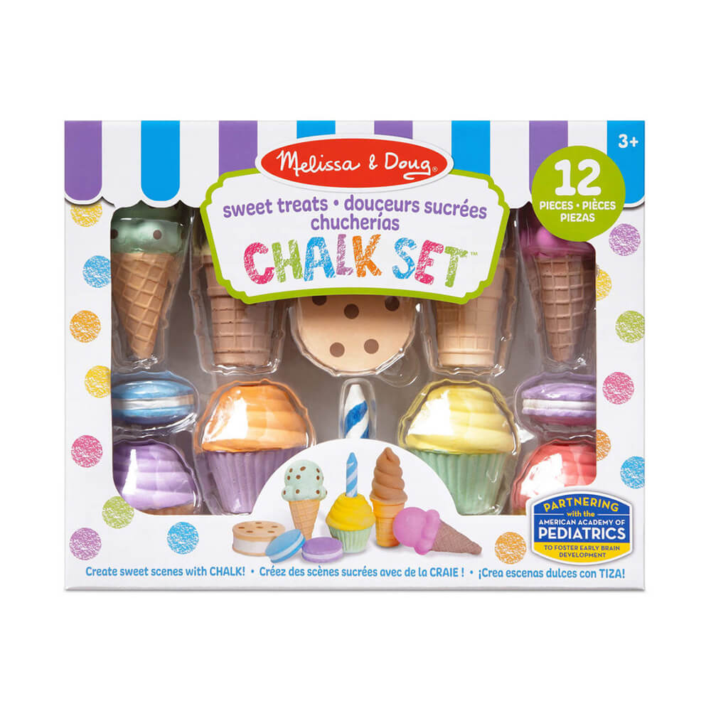 Melissa and Doug Sweet Treats Ice Cream & Cake Chalk Set