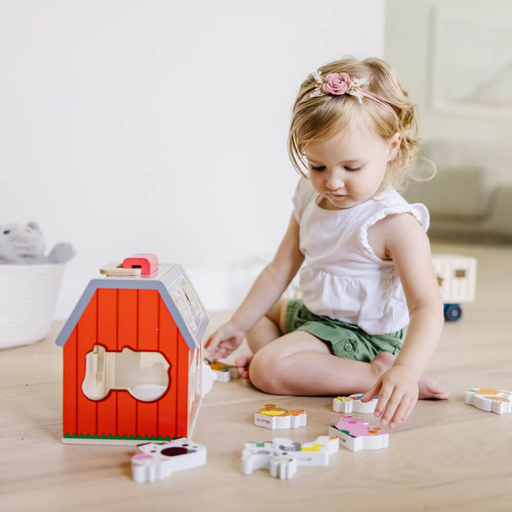 Melissa and Doug Take-Along Sorting Barn