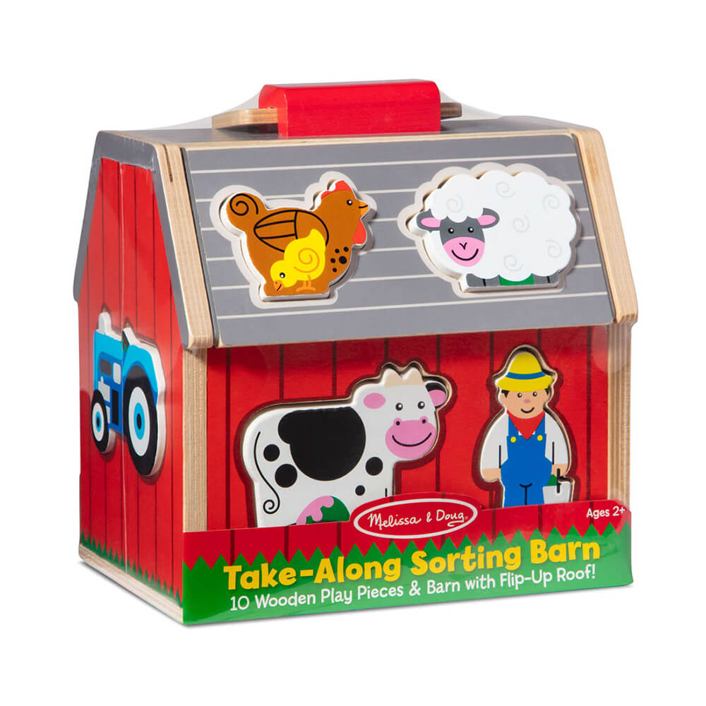 Melissa and Doug Take-Along Sorting Barn