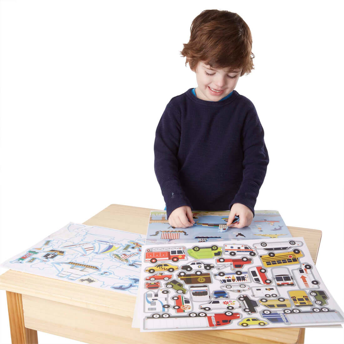 Melissa and Doug Vehicles Reusable Sticker Pad