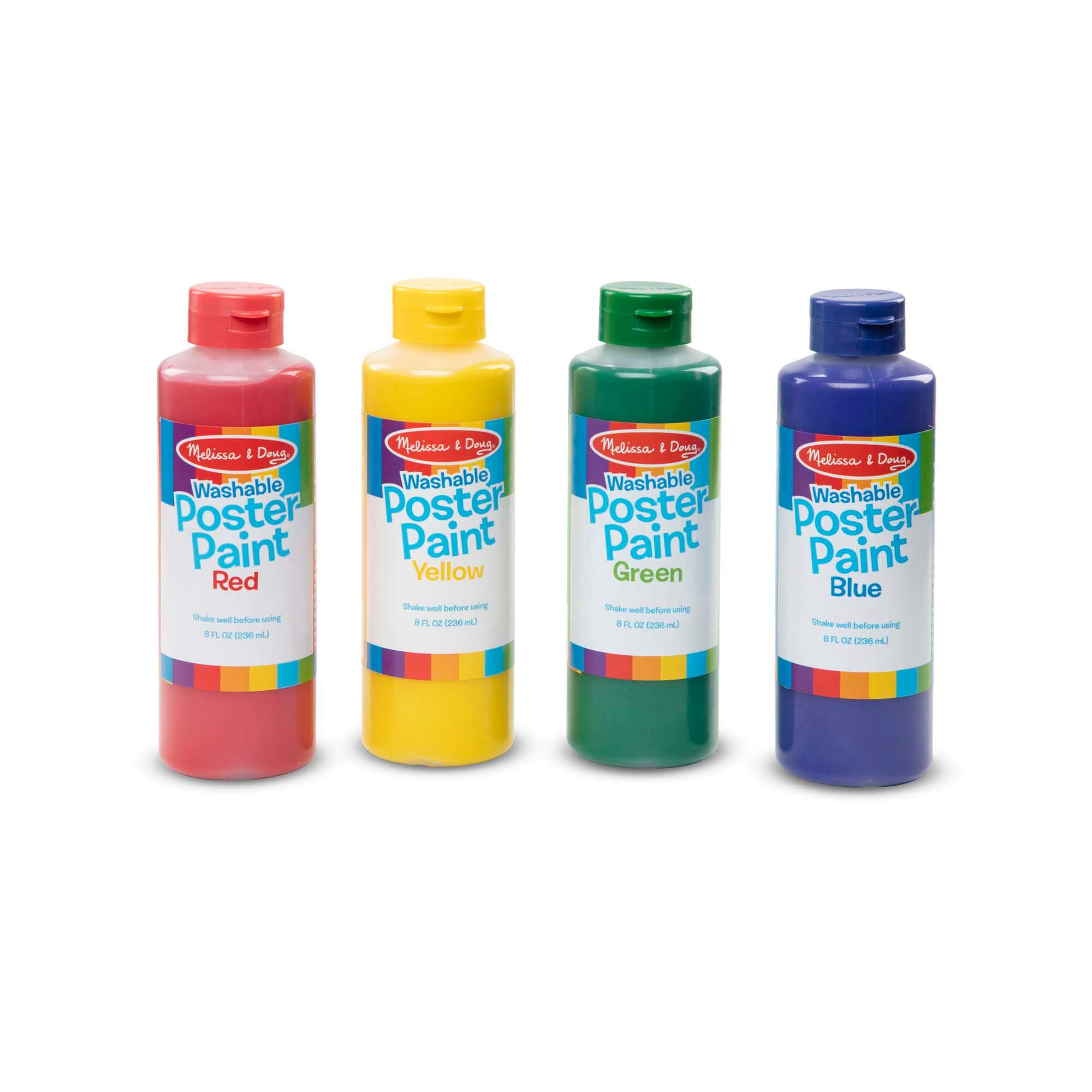 Melissa and Doug Washable Poster Paint 4-Pack out of the package