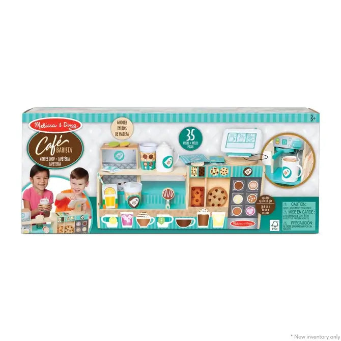 Melissa and Doug Wooden Cafe Barista Coffee Shop