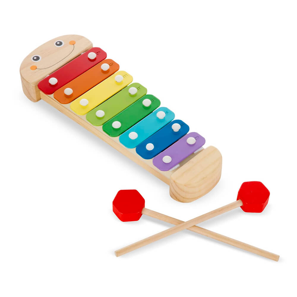 Melissa and Doug Wooden Caterpillar Xylophone Classic Toy