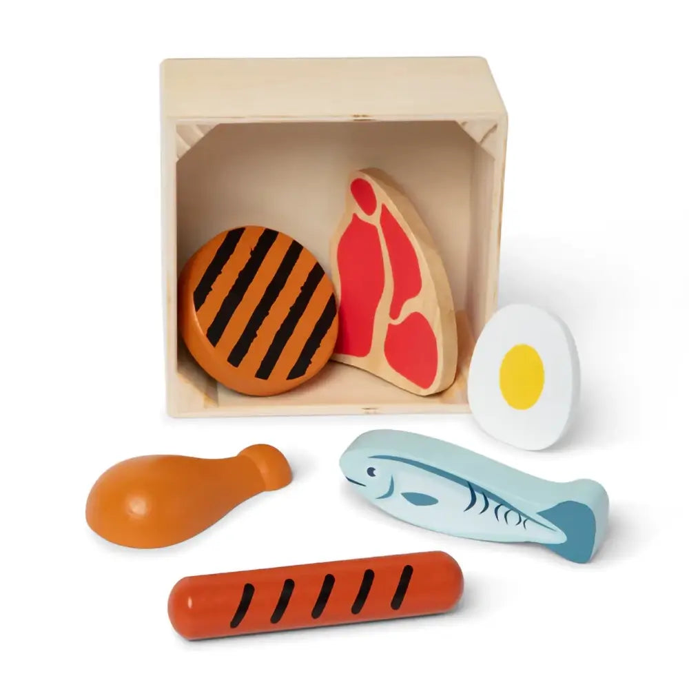 Melissa and Doug Wooden Food Groups Protein Play Set