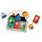 Melissa & Doug First Shapes 5 Piece Jumbo Knob Peg Puzzle