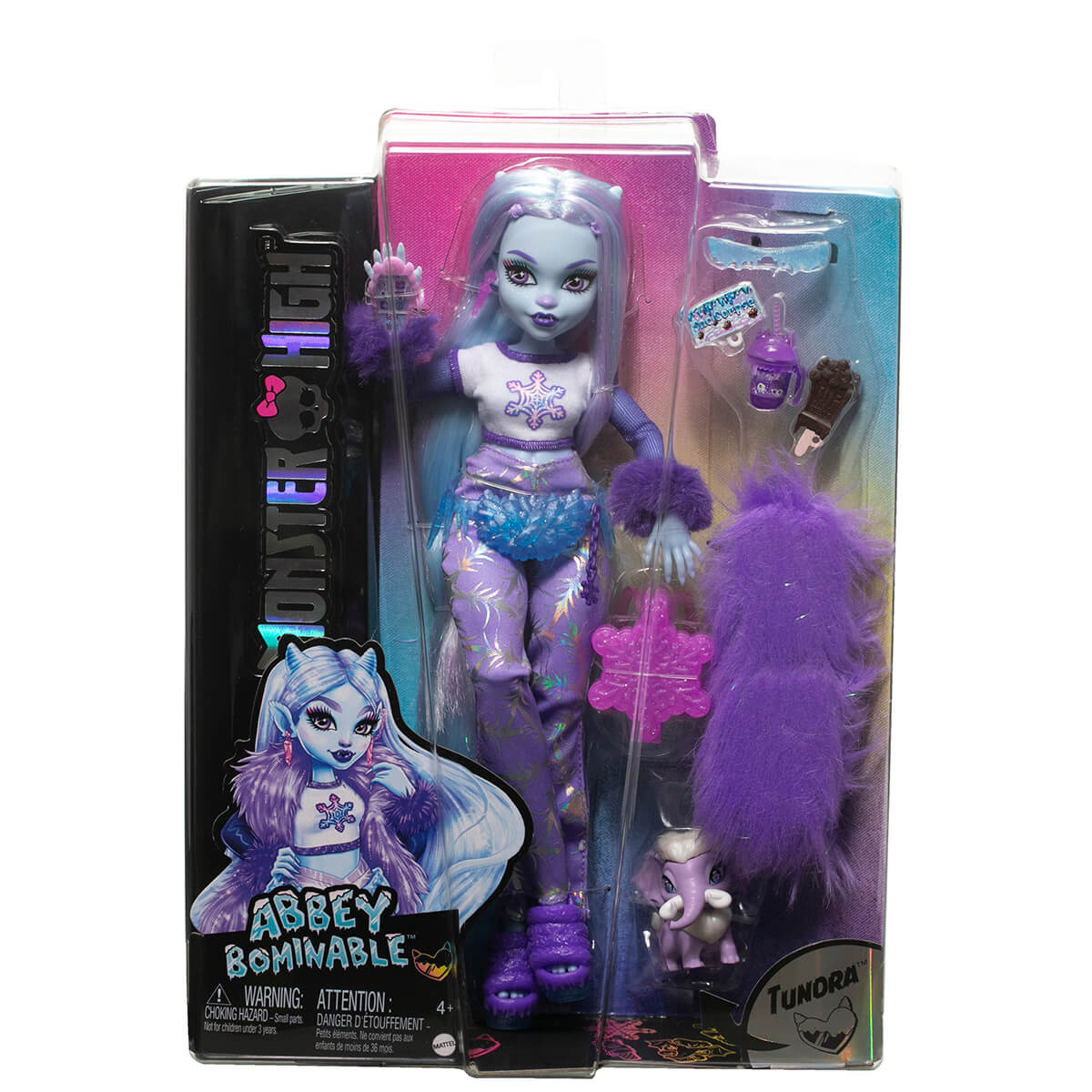 Monster High Abbey Bominable Yeti Fashion Doll With Accessories package