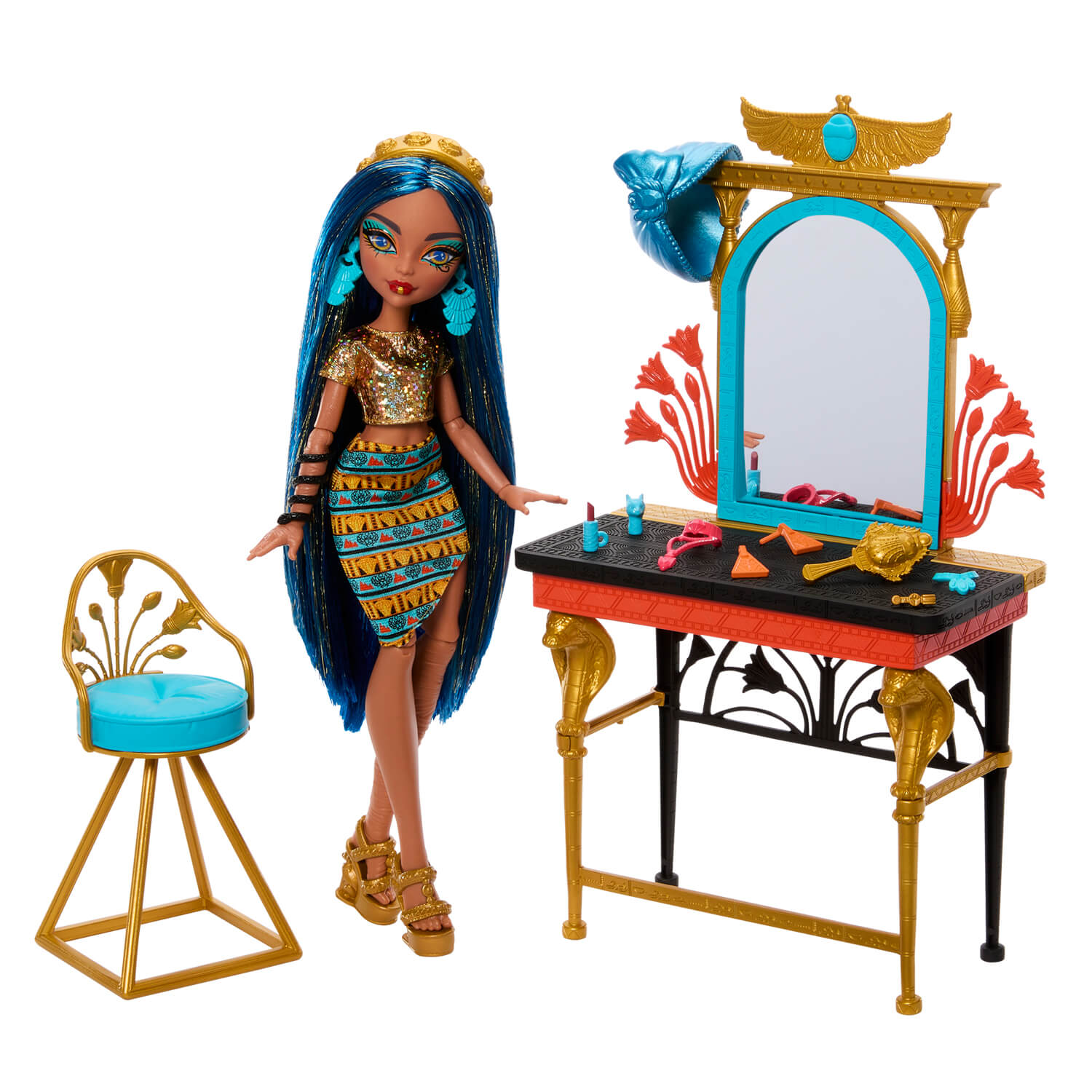 Monster High Cleo De Nile Self-Scare Day Doll and Playset