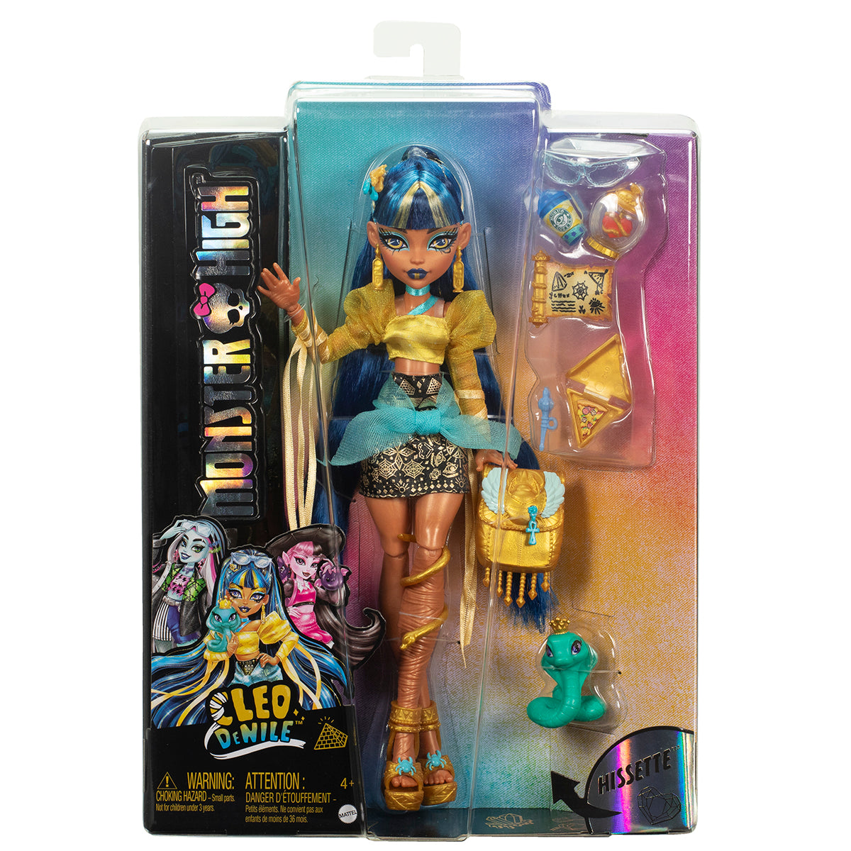 Package for Monster High Cleo De Nile with Pet