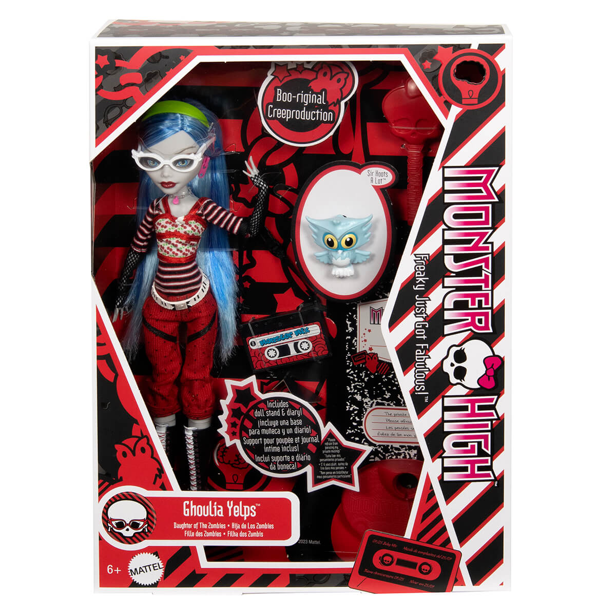 Package for the Monster High Ghoulia Yelps Doll with Pet