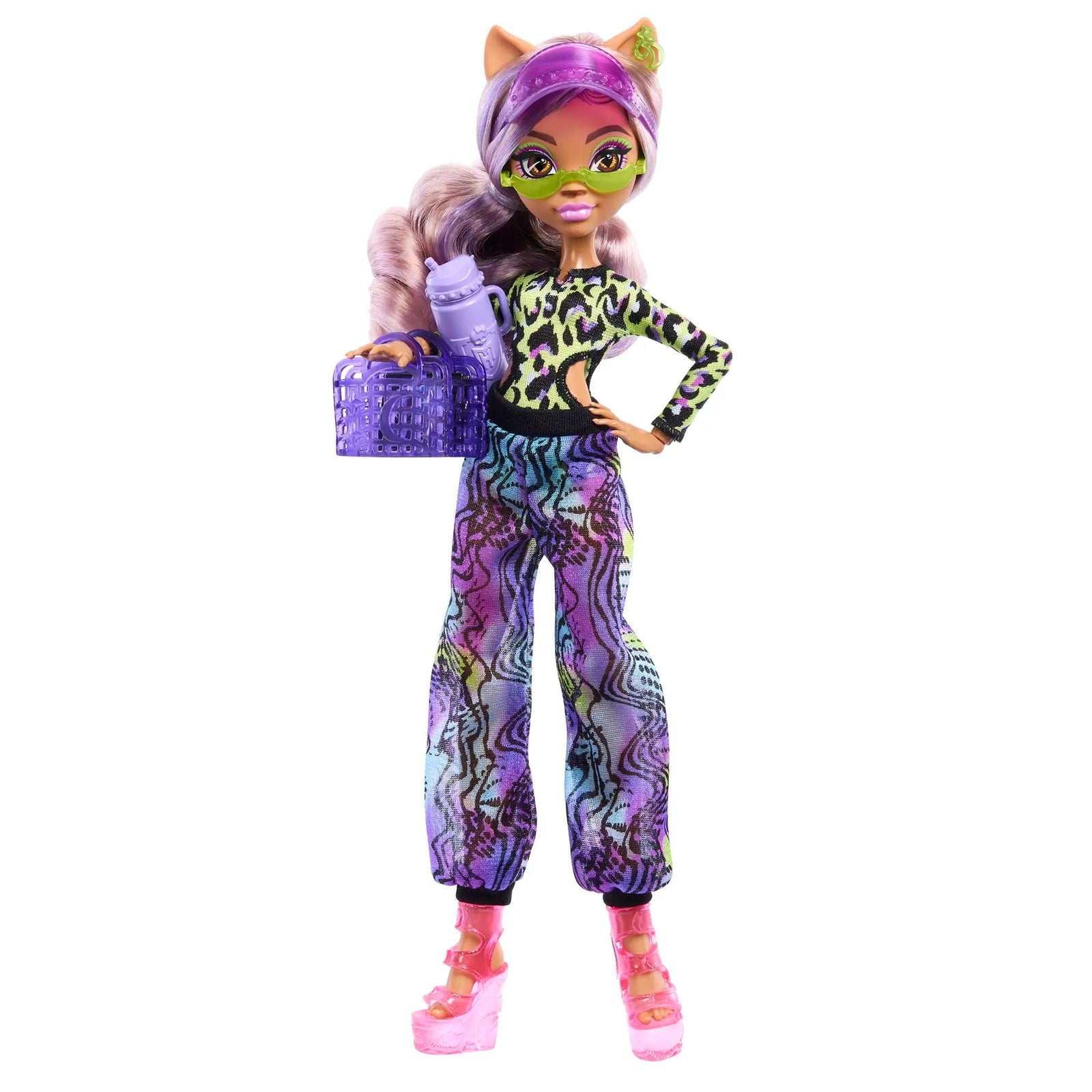 Monster High Scare-Adise Island Clawdeen Wolf Fashion Doll with Swimsuit and Accessories