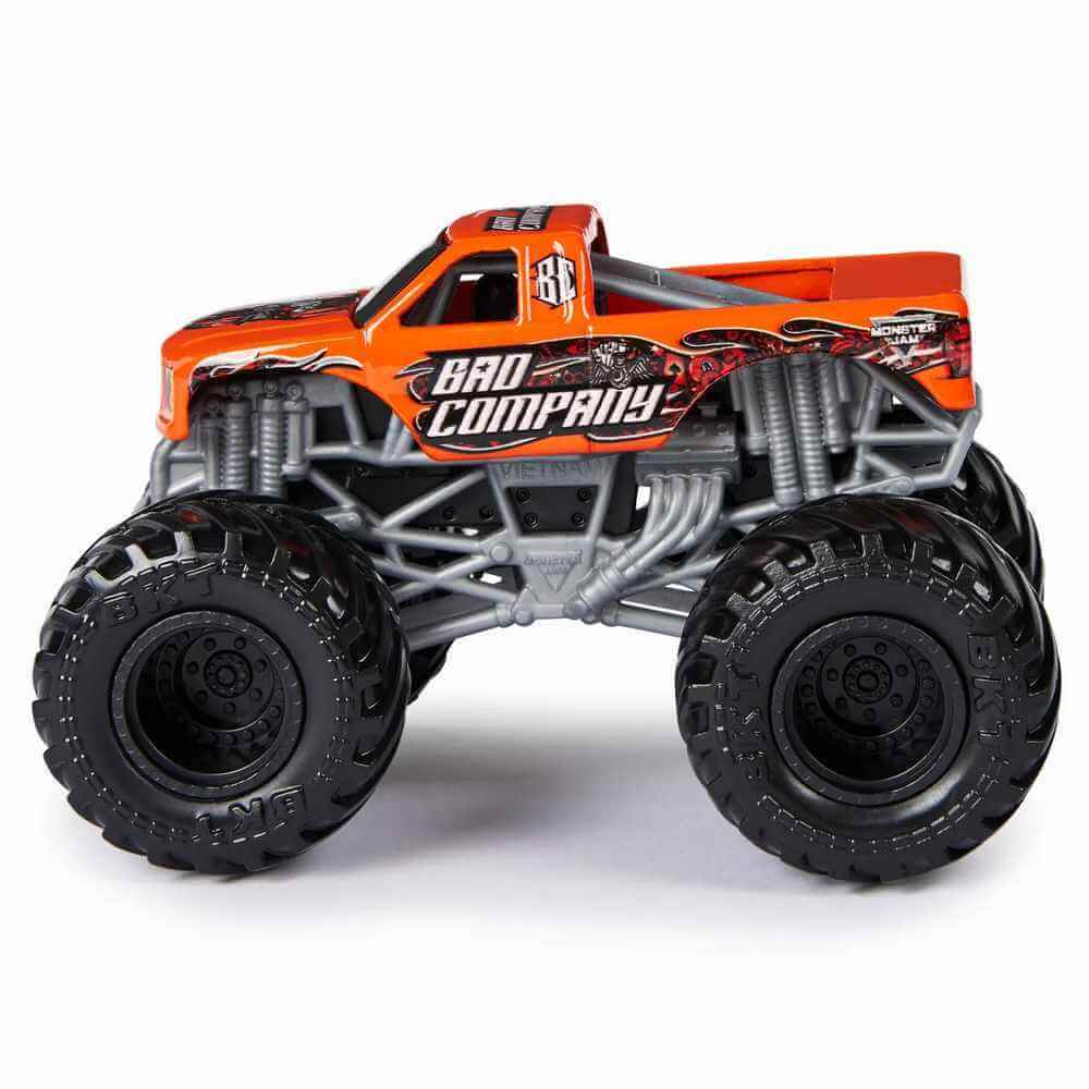 Monster Jam 1:64 Scale Monster Truck 2-Pack (Bad Company vs Earth Shaker)