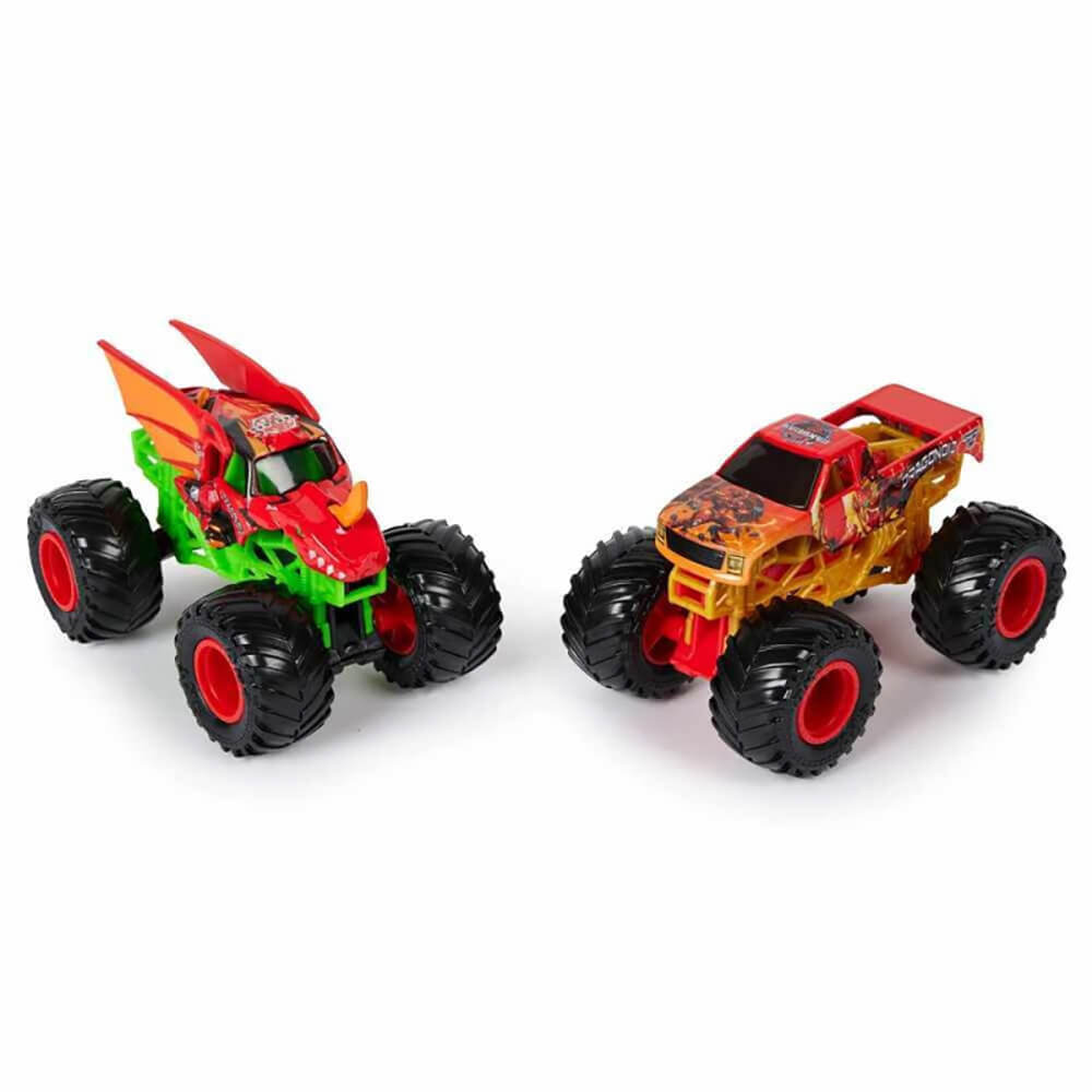 Monster Jam 1:64 Scale Monster Truck 2-Pack (Bakugan Dragonoid vs Bakugan Dragonoid)