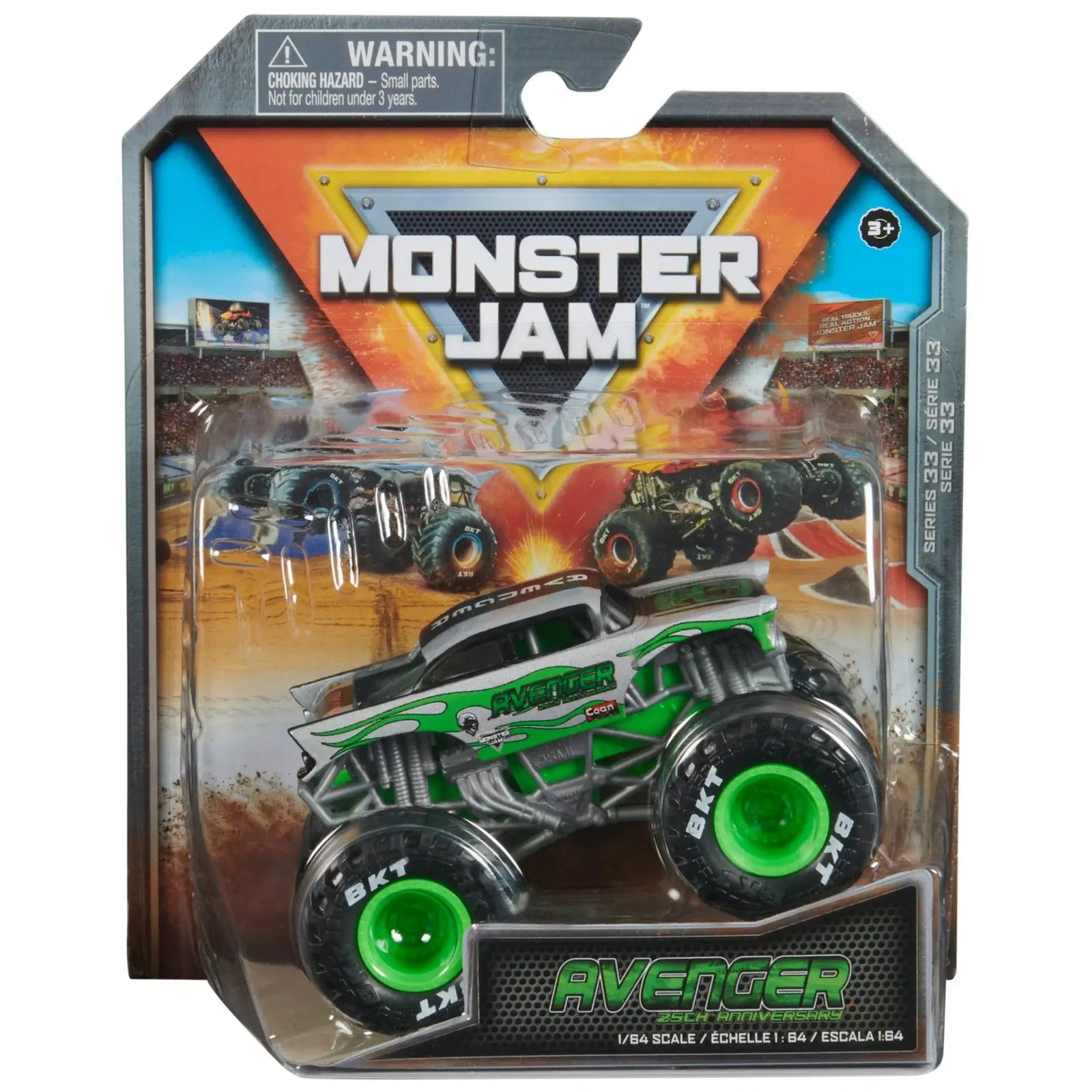 Monster Jam Avenger Die-Cast 1:64 Scale Monster Truck packaging