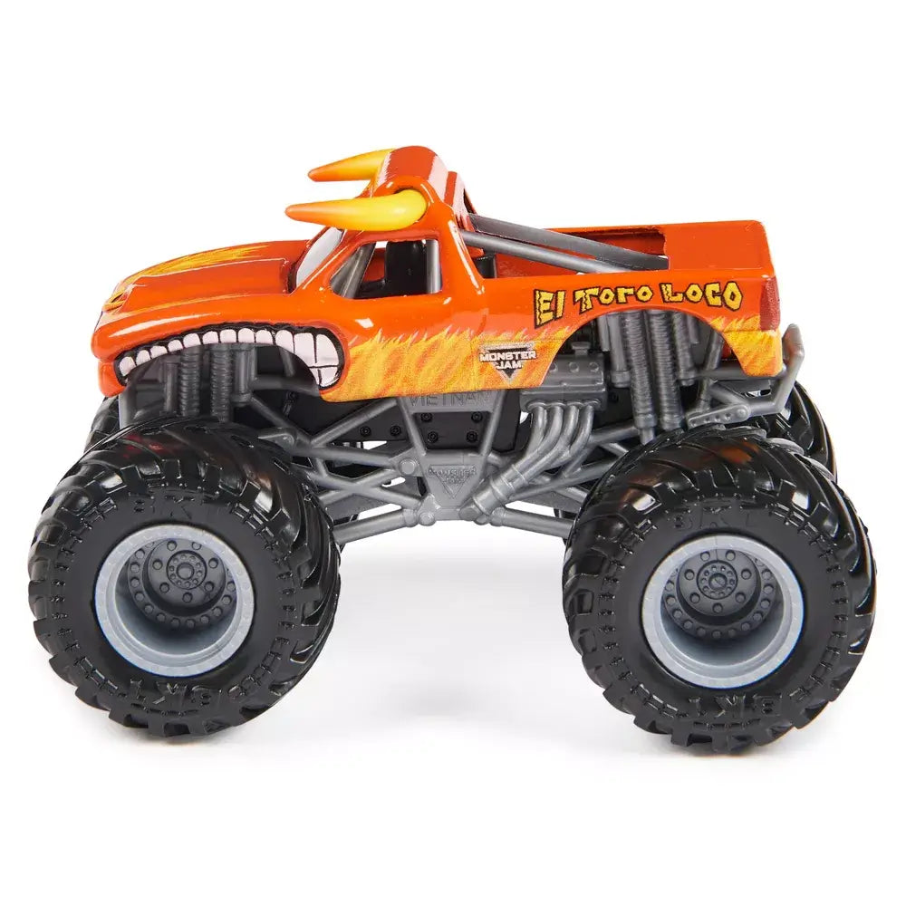 Monster Jam El Toro Loco vs Grave Digger 1:64 Scale Die-Cast Monster Trucks 2-Pack