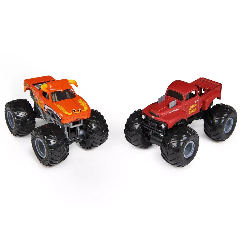 Monster Jam El Toro Loco vs Grave Digger 1:64 Scale Die-Cast Monster Trucks 2-Pack